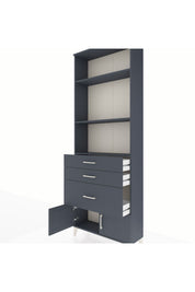 Arges Dolap 3 Raflı 3 Çekmeceli 2 Kapaklı 88x30x243 - S33M040V5A