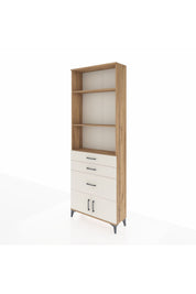 Arges Dolap 3 Raflı 3 Çekmeceli 2 Kapaklı 88x30x243 - S33M040V7A