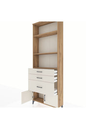 Arges Dolap 3 Raflı 3 Çekmeceli 2 Kapaklı 88x30x243 - S33M040V7A