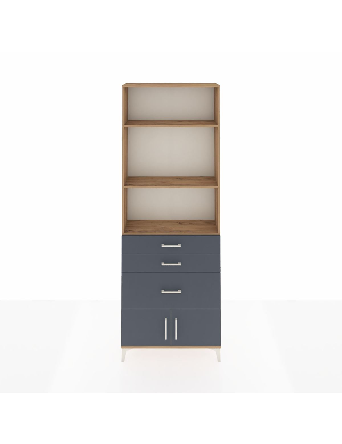 Arges Dolap 3 Raflı 3 Çekmeceli 2 Kapaklı 88x30x243 - S33M040V8A