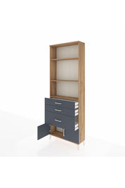 Arges Dolap 3 Raflı 3 Çekmeceli 2 Kapaklı 88x30x243 - S33M040V8A