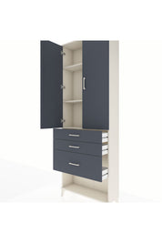 Arges Dolap 3 Raflı 3 Çekmeceli 2 Kapaklı 88x30x243 - S33M041V2A