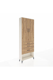 Arges Dolap 3 Raflı 3 Çekmeceli 2 Kapaklı 88x30x243 - S33M041V3A