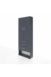 Arges Dolap 3 Raflı 3 Çekmeceli 2 Kapaklı 88x30x243 - S33M041V5A