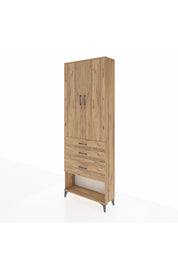 Arges Dolap 3 Raflı 3 Çekmeceli 2 Kapaklı 88x30x243 - S33M041V9A