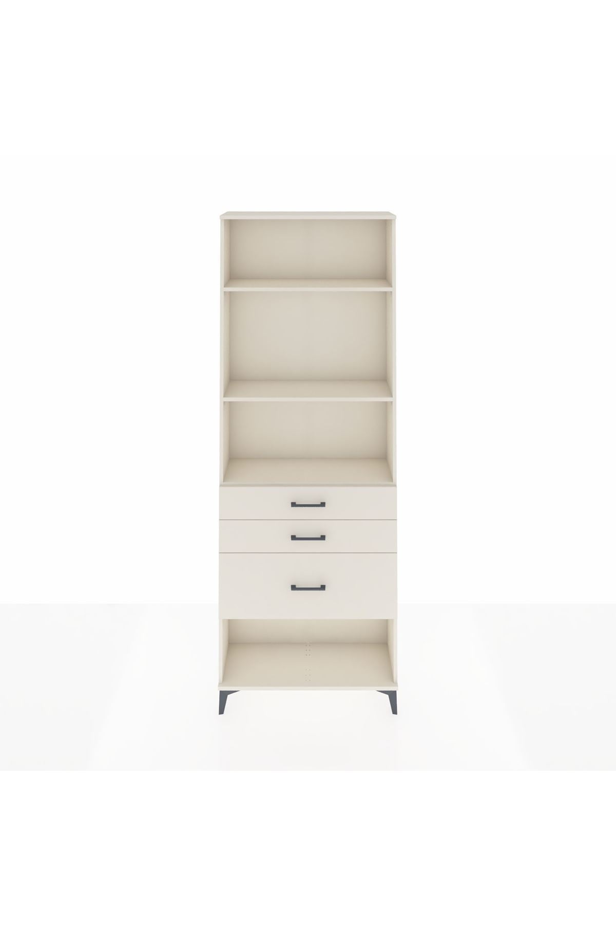 Arges Dolap 3 Raflı 3 Çekmeceli 88x30x243 - S33M042V1A