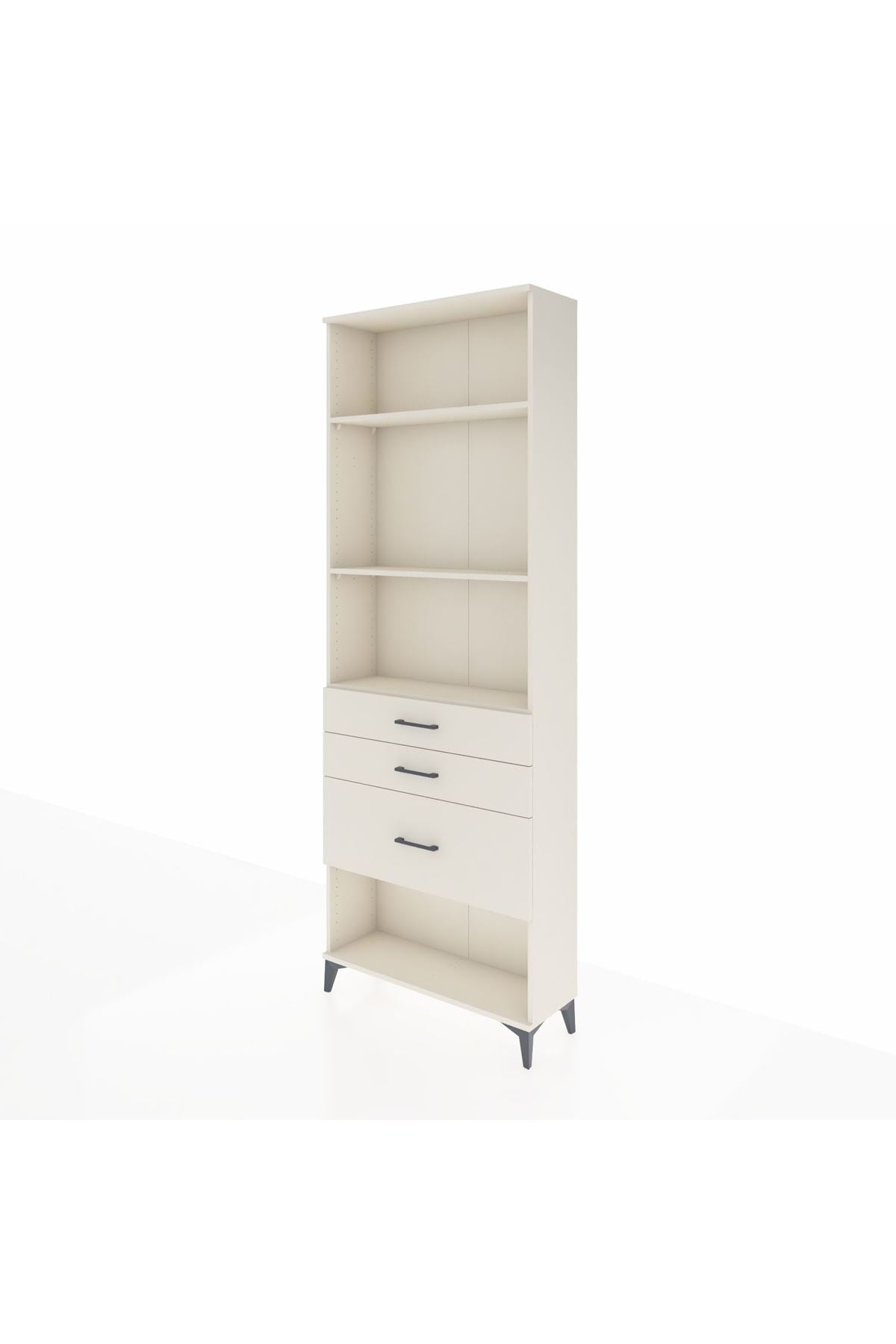 Arges Dolap 3 Raflı 3 Çekmeceli 88x30x243 - S33M042V1A