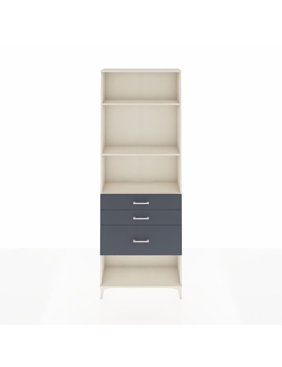 Arges Dolap 3 Raflı 3 Çekmeceli 88x30x243 - S33M042V2A