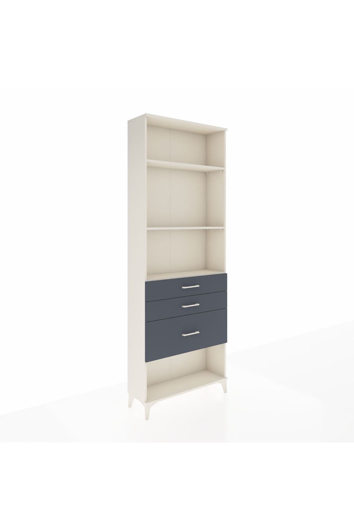 Arges Dolap 3 Raflı 3 Çekmeceli 88x30x243 - S33M042V2A
