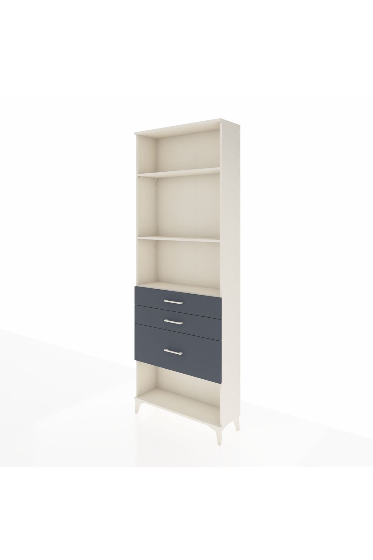 Arges Dolap 3 Raflı 3 Çekmeceli 88x30x243 - S33M042V2A