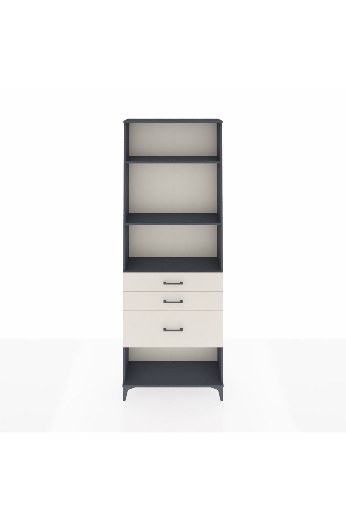 Arges Dolap 3 Raflı 3 Çekmeceli 88x30x243 - S33M042V4A