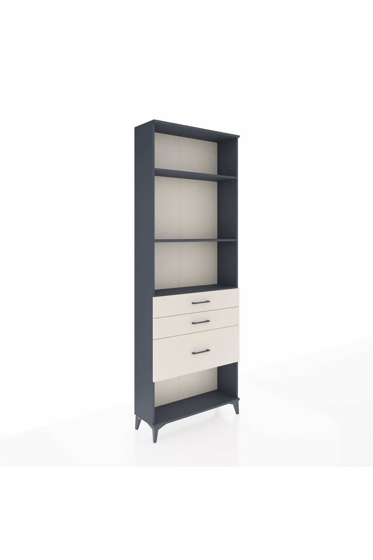 Arges Dolap 3 Raflı 3 Çekmeceli 88x30x243 - S33M042V4A
