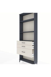 Arges Dolap 3 Raflı 3 Çekmeceli 88x30x243 - S33M042V4A