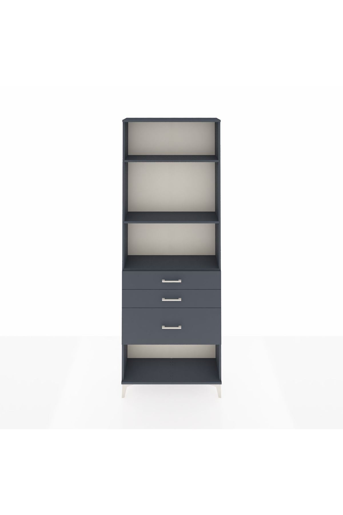 Arges Dolap 3 Raflı 3 Çekmeceli 88x30x243 - S33M042V5A