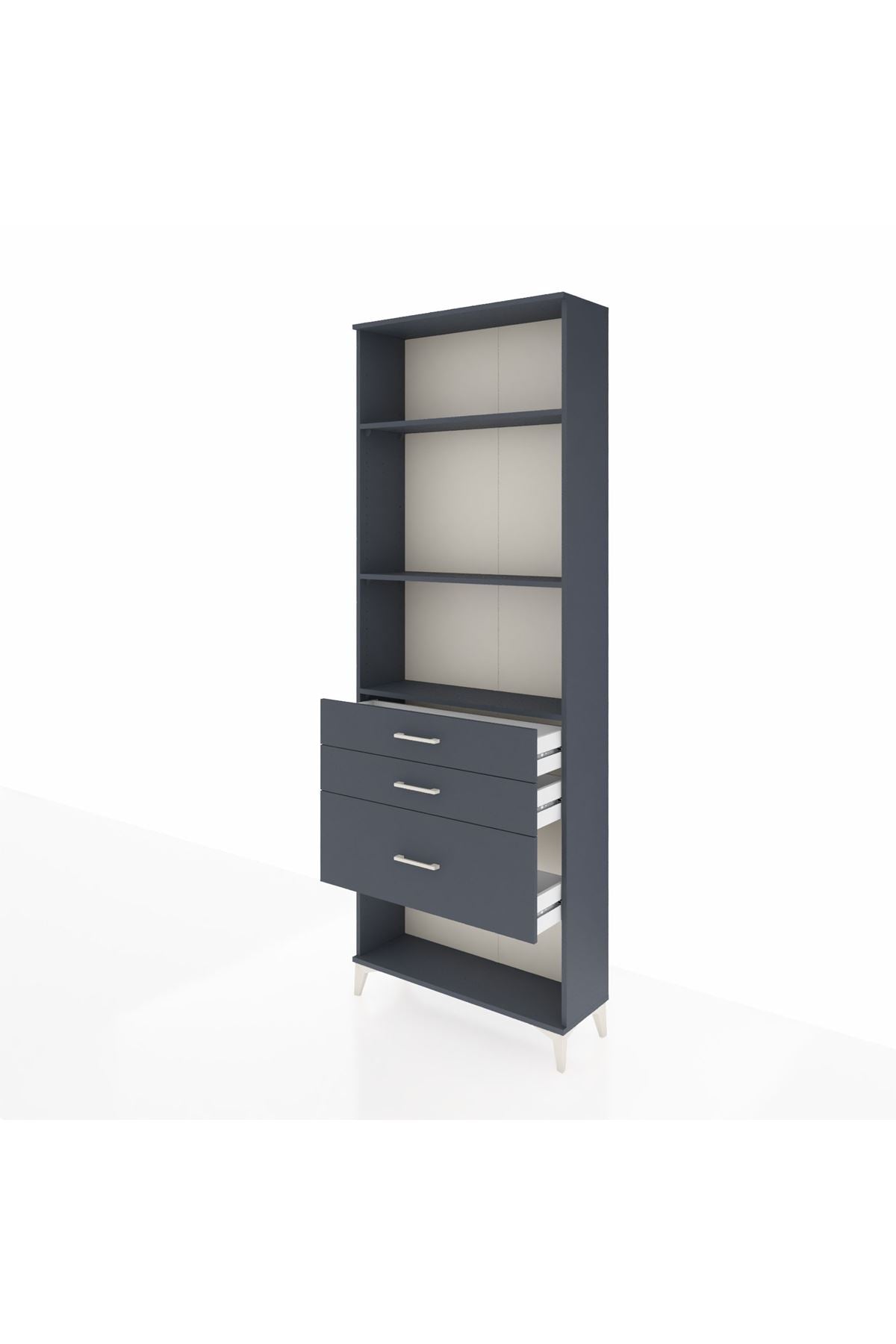 Arges Dolap 3 Raflı 3 Çekmeceli 88x30x243 - S33M042V5A