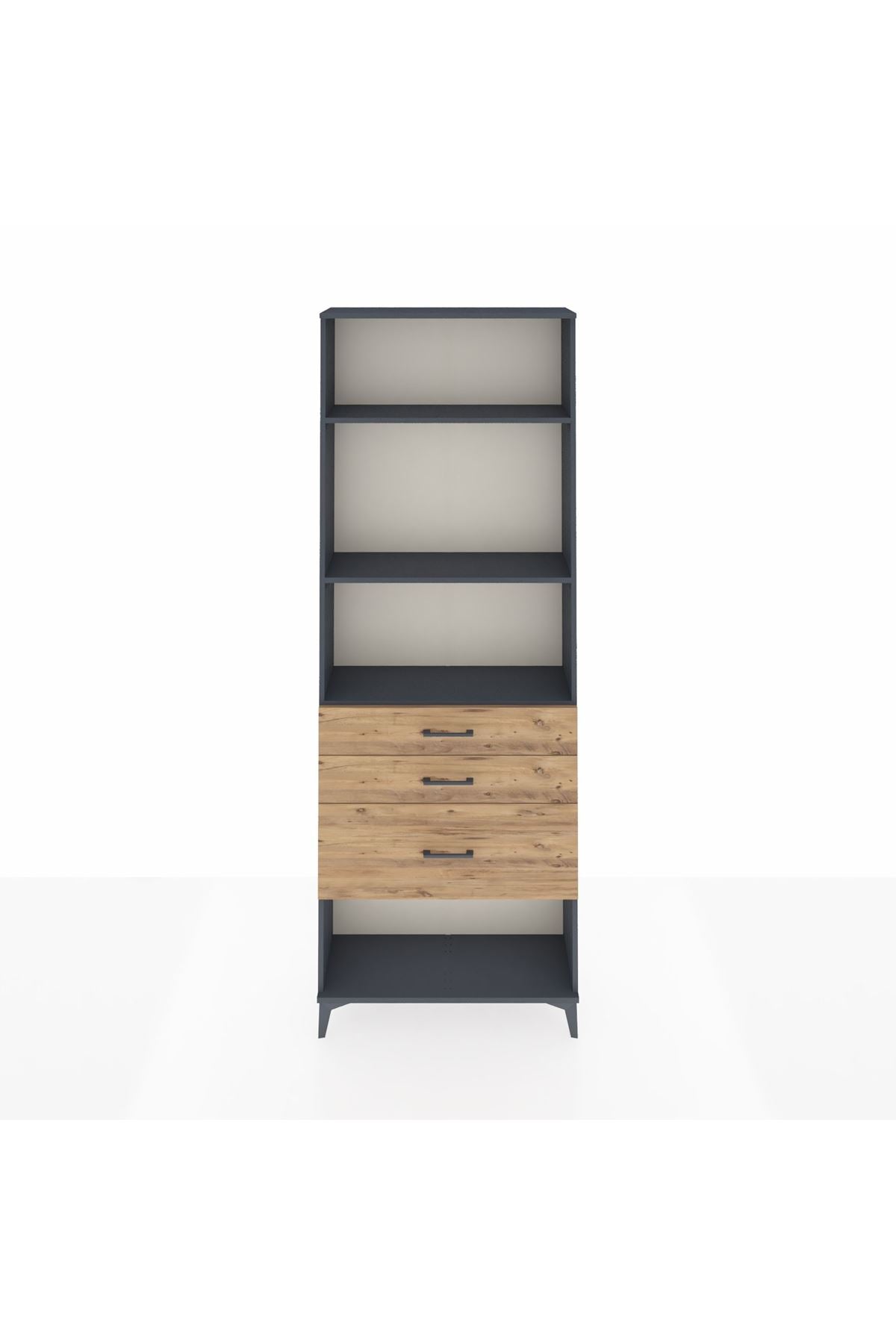 Arges Dolap 3 Raflı 3 Çekmeceli 88x30x243 - S33M042V6A
