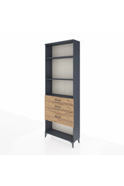 Arges Dolap 3 Raflı 3 Çekmeceli 88x30x243 - S33M042V6A