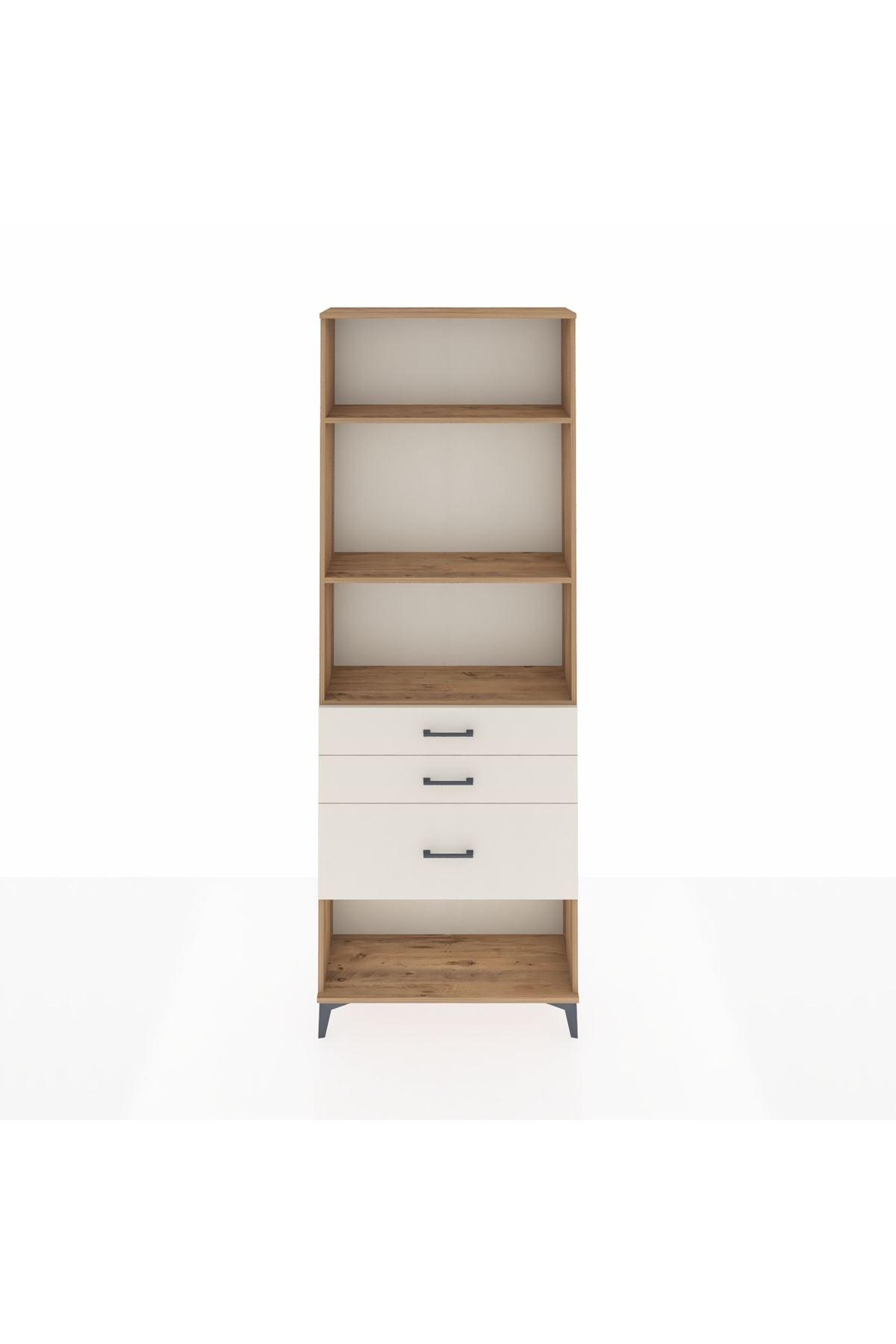 Arges Dolap 3 Raflı 3 Çekmeceli 88x30x243 - S33M042V7A