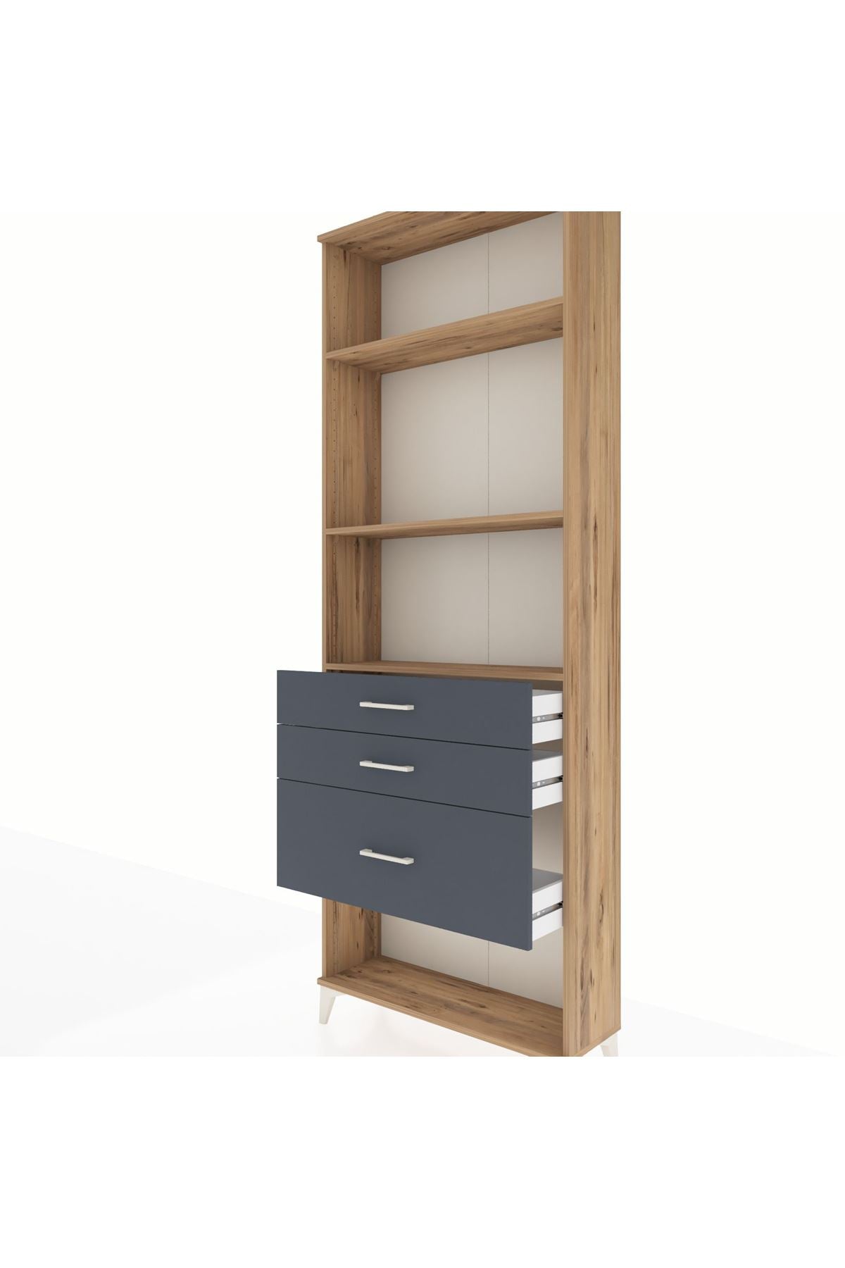 Arges Dolap 3 Raflı 3 Çekmeceli 88x30x243 - S33M042V8A
