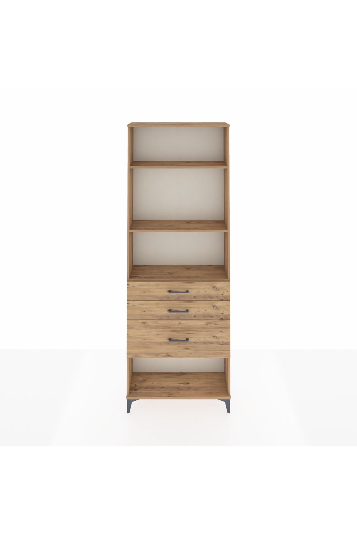 Arges Dolap 3 Raflı 3 Çekmeceli 88x30x243 - S33M042V9A