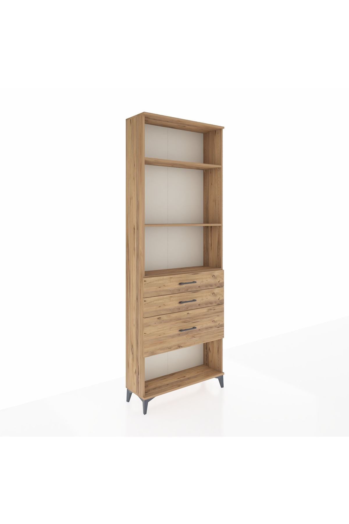 Arges Dolap 3 Raflı 3 Çekmeceli 88x30x243 - S33M042V9A