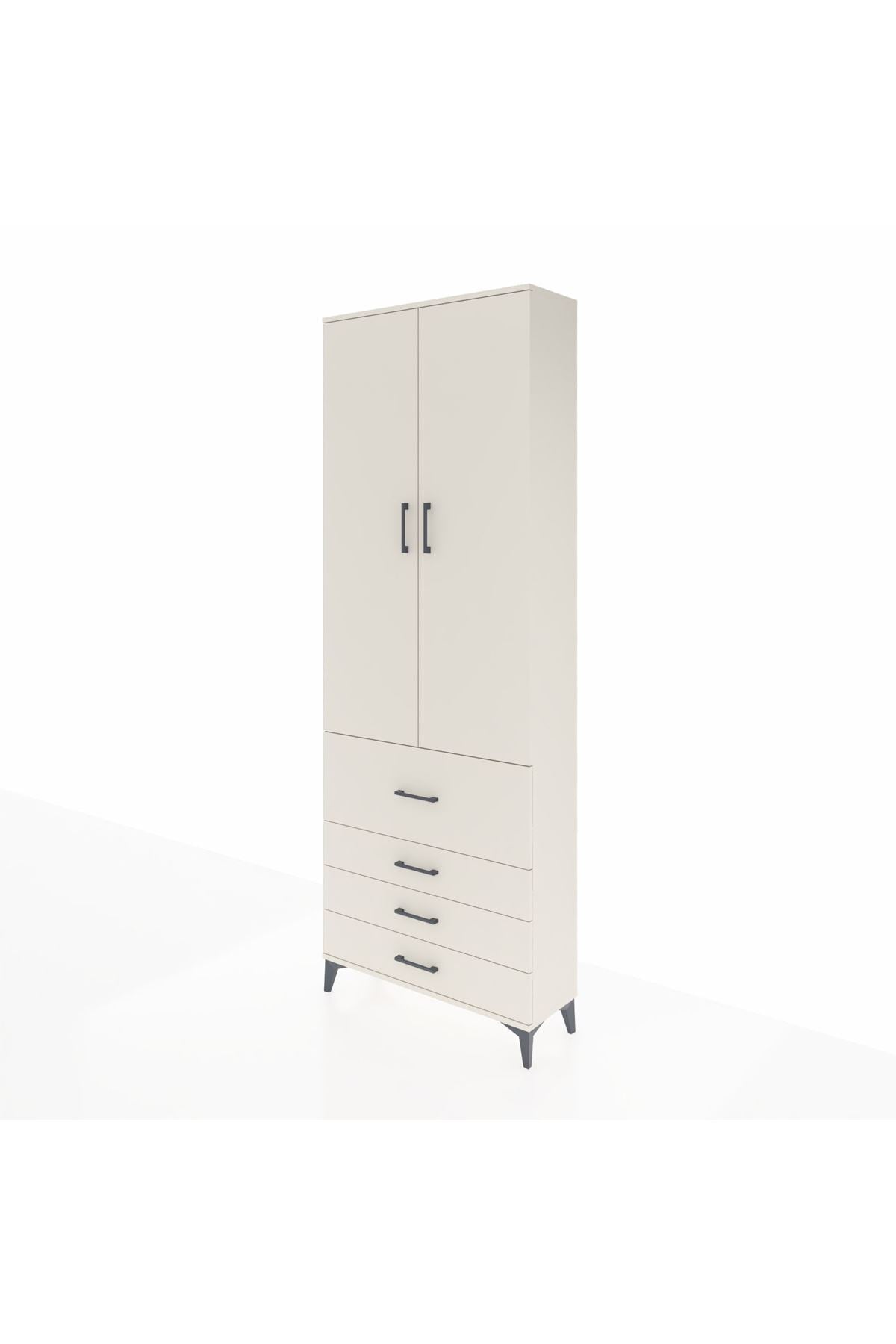 Arges Dolap 3 Raflı 4 Çekmeceli 2 Kapaklı 88x30x243 - S33M043V1A