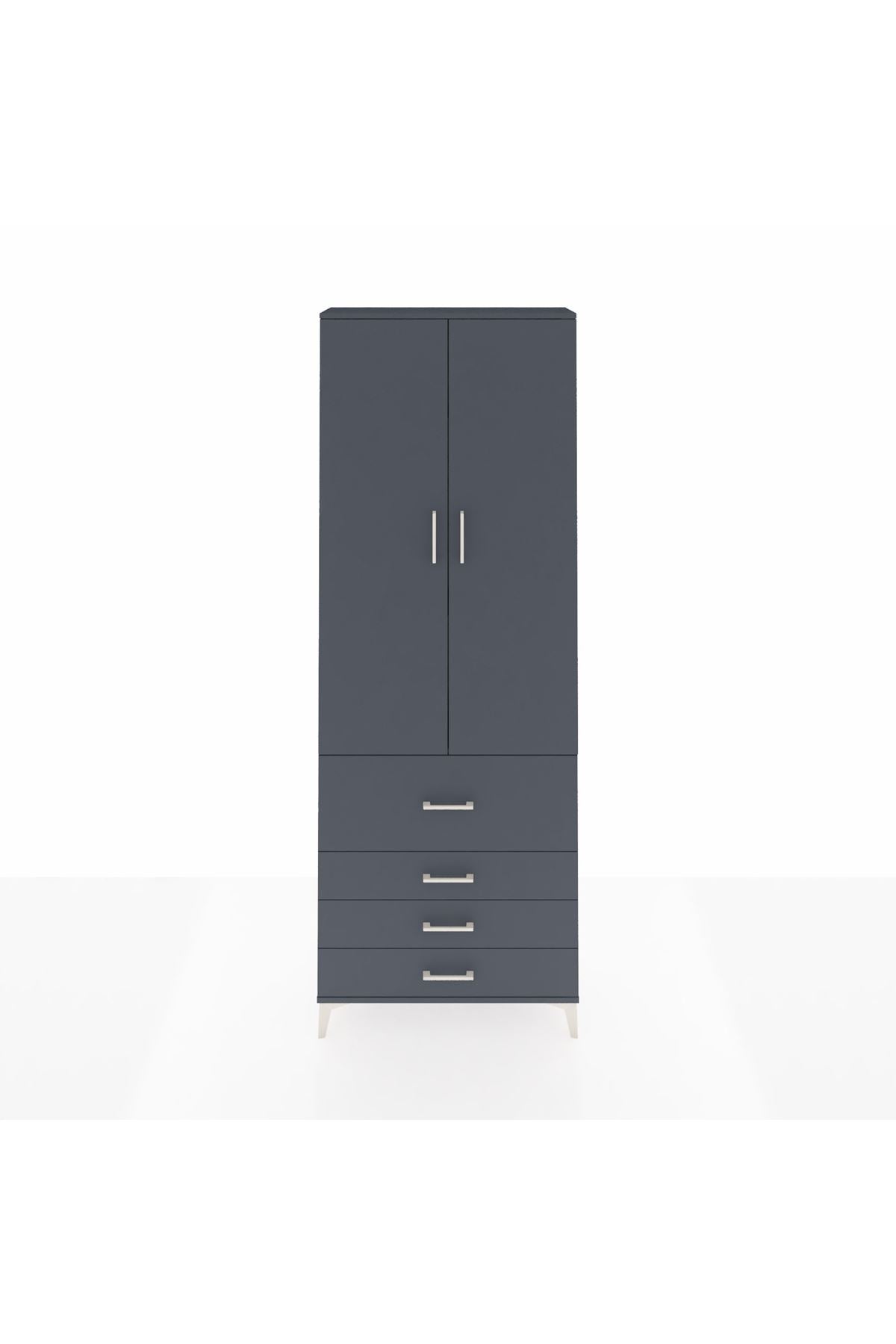 Arges Dolap 3 Raflı 4 Çekmeceli 2 Kapaklı 88x30x243 - S33M043V5A