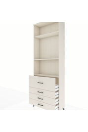 Arges Dolap 3 Raflı 4 Çekmeceli 88x30x243 - S33M044V1A
