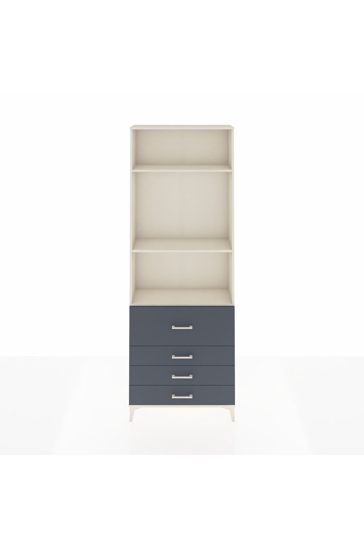 Arges Dolap 3 Raflı 4 Çekmeceli 88x30x243 - S33M044V2A