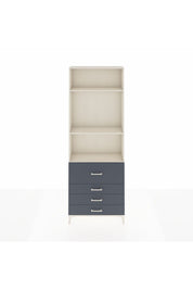 Arges Dolap 3 Raflı 4 Çekmeceli 88x30x243 - S33M044V2A
