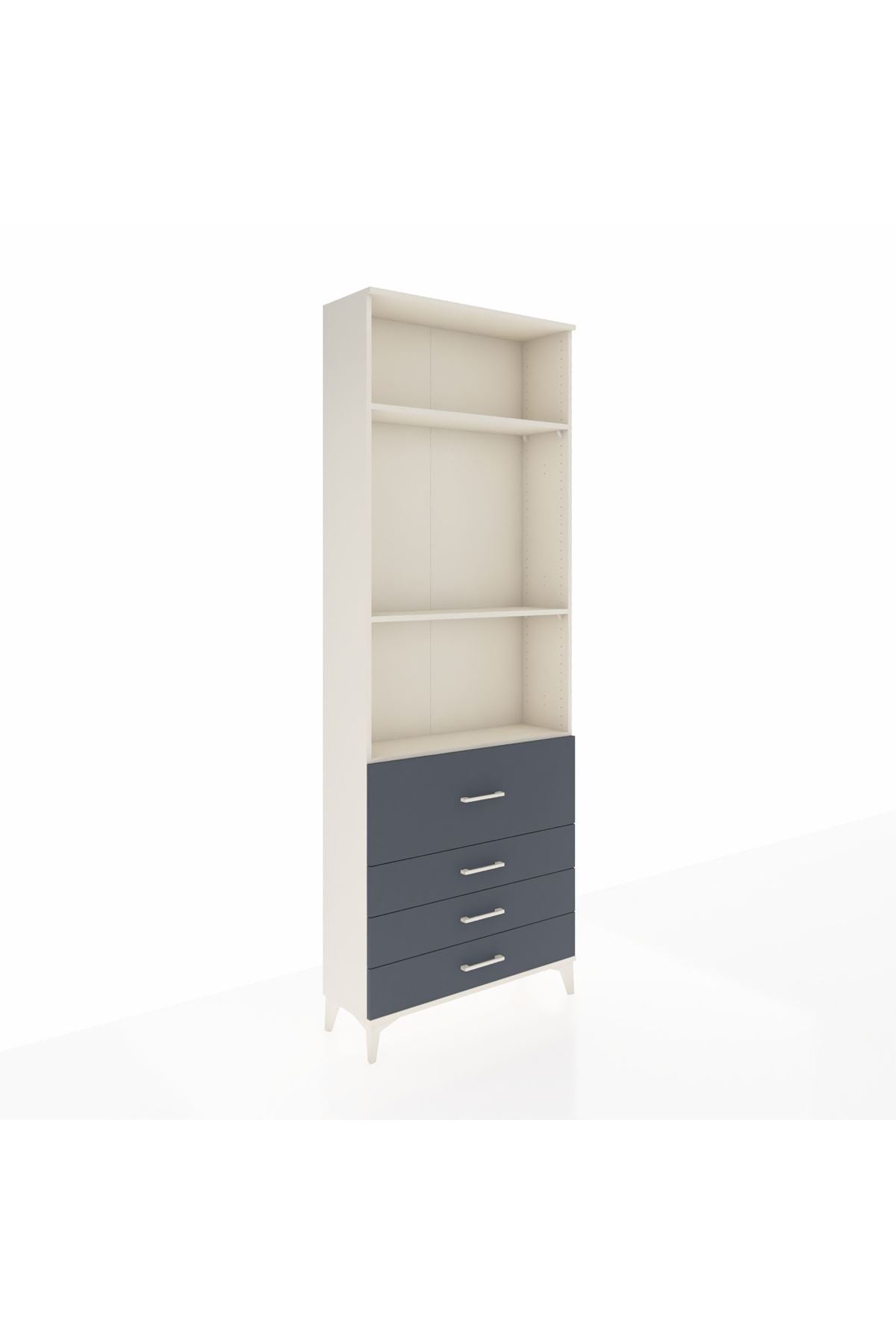 Arges Dolap 3 Raflı 4 Çekmeceli 88x30x243 - S33M044V2A