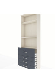 Arges Dolap 3 Raflı 4 Çekmeceli 88x30x243 - S33M044V2A