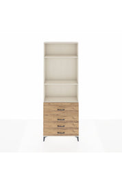 Arges Dolap 3 Raflı 4 Çekmeceli 88x30x243 - S33M044V3A