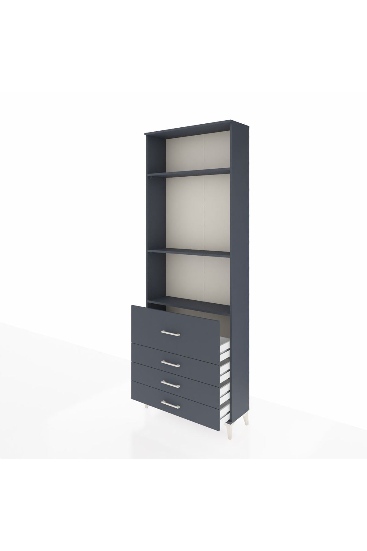 Arges Dolap 3 Raflı 4 Çekmeceli 88x30x243 - S33M044V5A