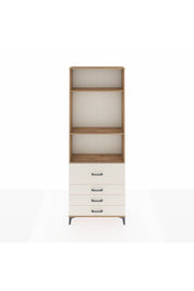 Arges Dolap 3 Raflı 4 Çekmeceli 88x30x243 - S33M044V7A