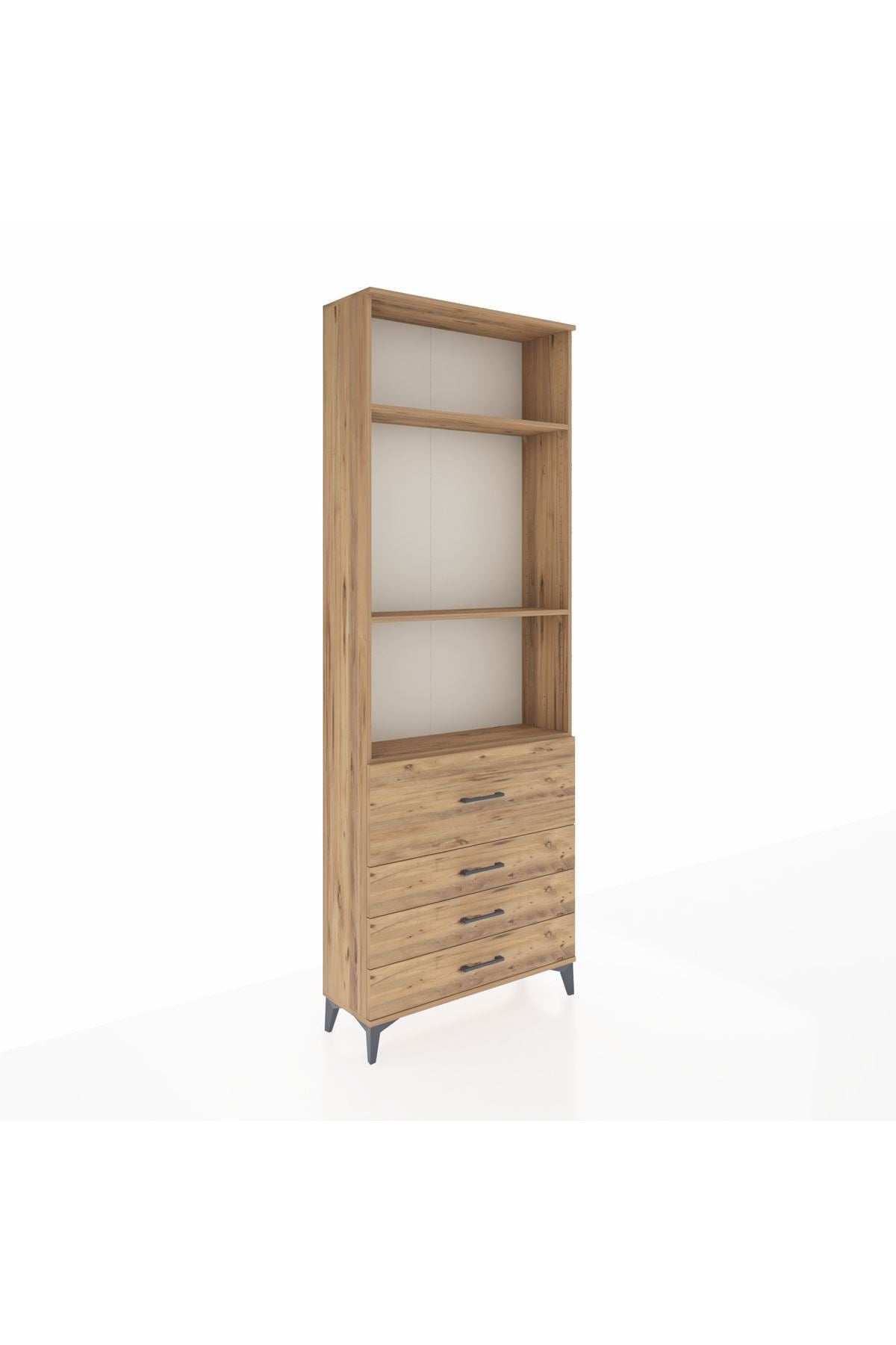 Arges Dolap 3 Raflı 4 Çekmeceli 88x30x243 - S33M044V9A