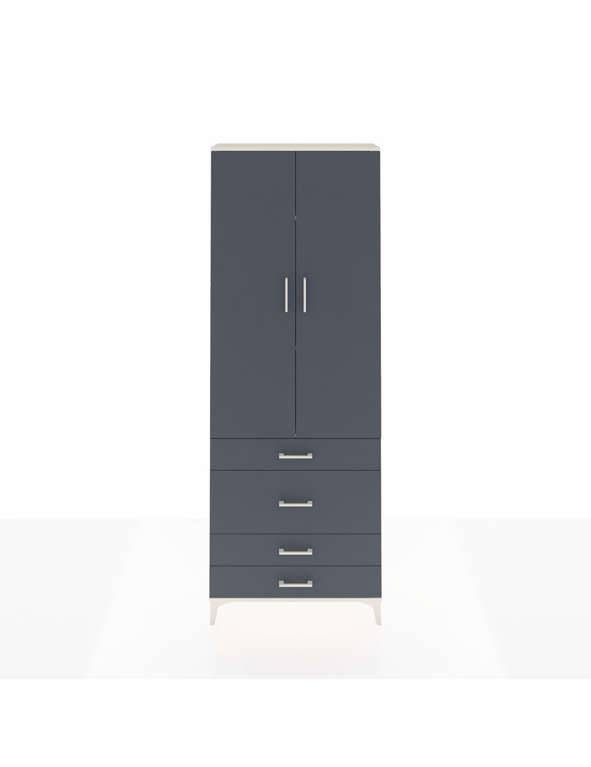 Arges Dolap 3 Raflı 4 Çekmeceli 2 Kapaklı 88x30x243 - S33M045V2A