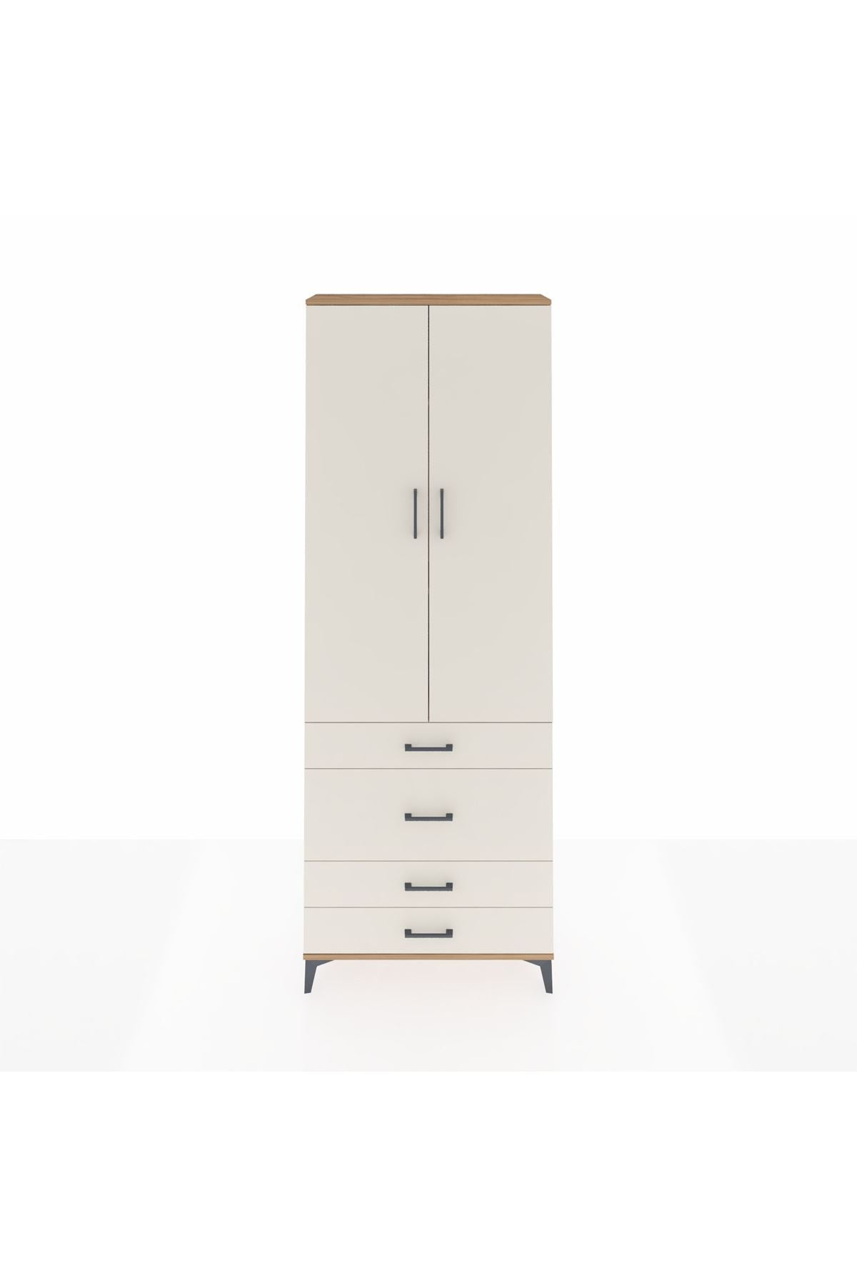Arges Dolap 3 Raflı 4 Çekmeceli 2 Kapaklı 88x30x243 - S33M045V7A