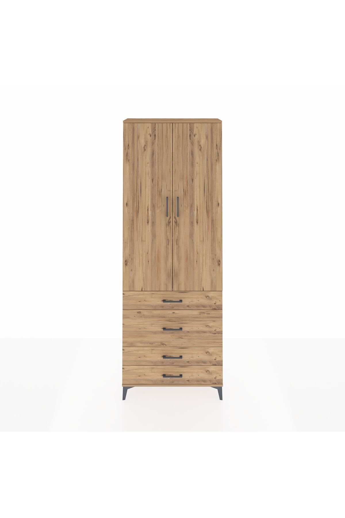 Arges Dolap 3 Raflı 4 Çekmeceli 2 Kapaklı 88x30x243 - S33M045V9A