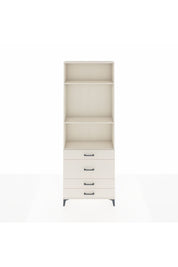 Arges Dolap 3 Raflı 4 Çekmeceli 88x30x243 - S33M046V1A