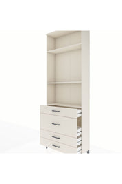 Arges Dolap 3 Raflı 4 Çekmeceli 88x30x243 - S33M046V1A