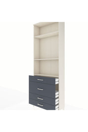 Arges Dolap 3 Raflı 4 Çekmeceli 88x30x243 - S33M046V2A