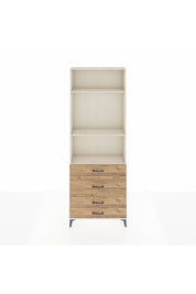 Arges Dolap 3 Raflı 4 Çekmeceli 88x30x243 - S33M046V3A
