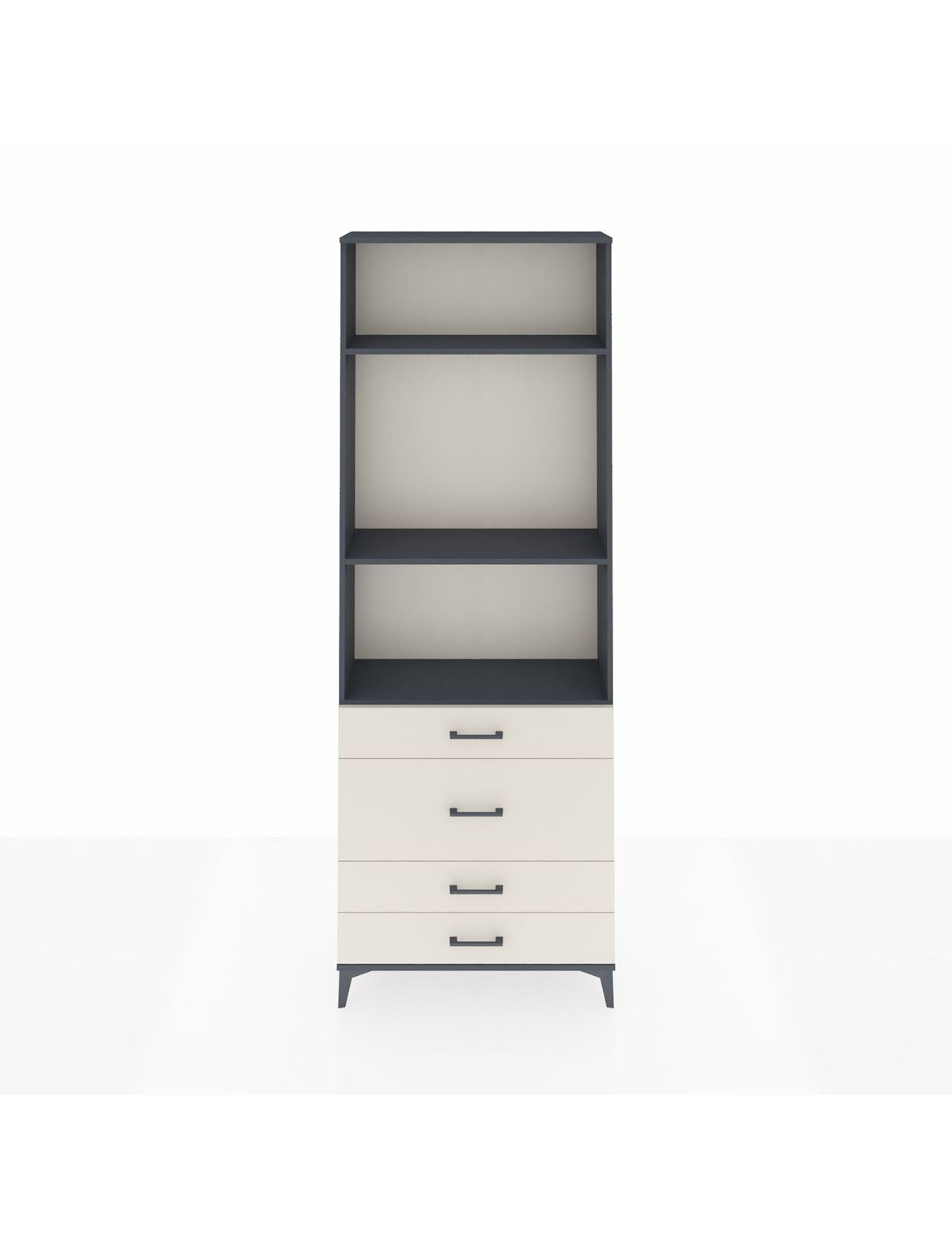 Arges Dolap 3 Raflı 4 Çekmeceli 88x30x243 - S33M046V4A