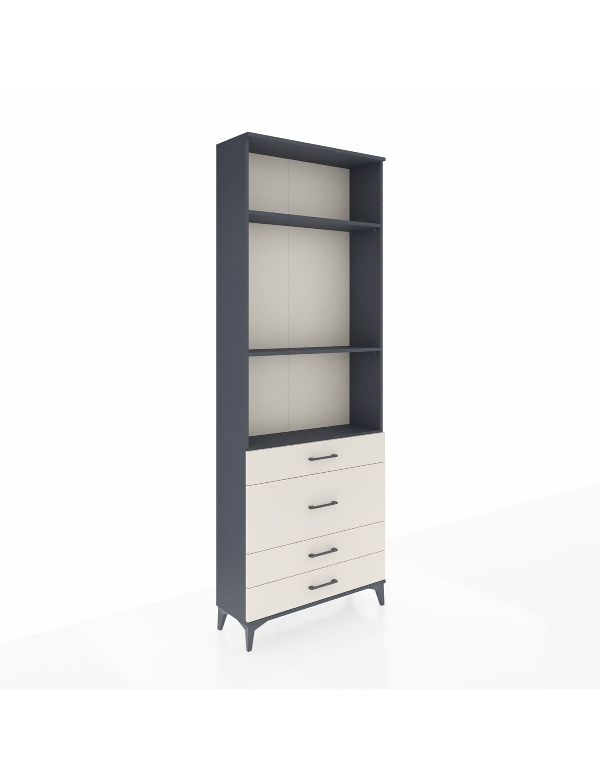 Arges Dolap 3 Raflı 4 Çekmeceli 88x30x243 - S33M046V4A