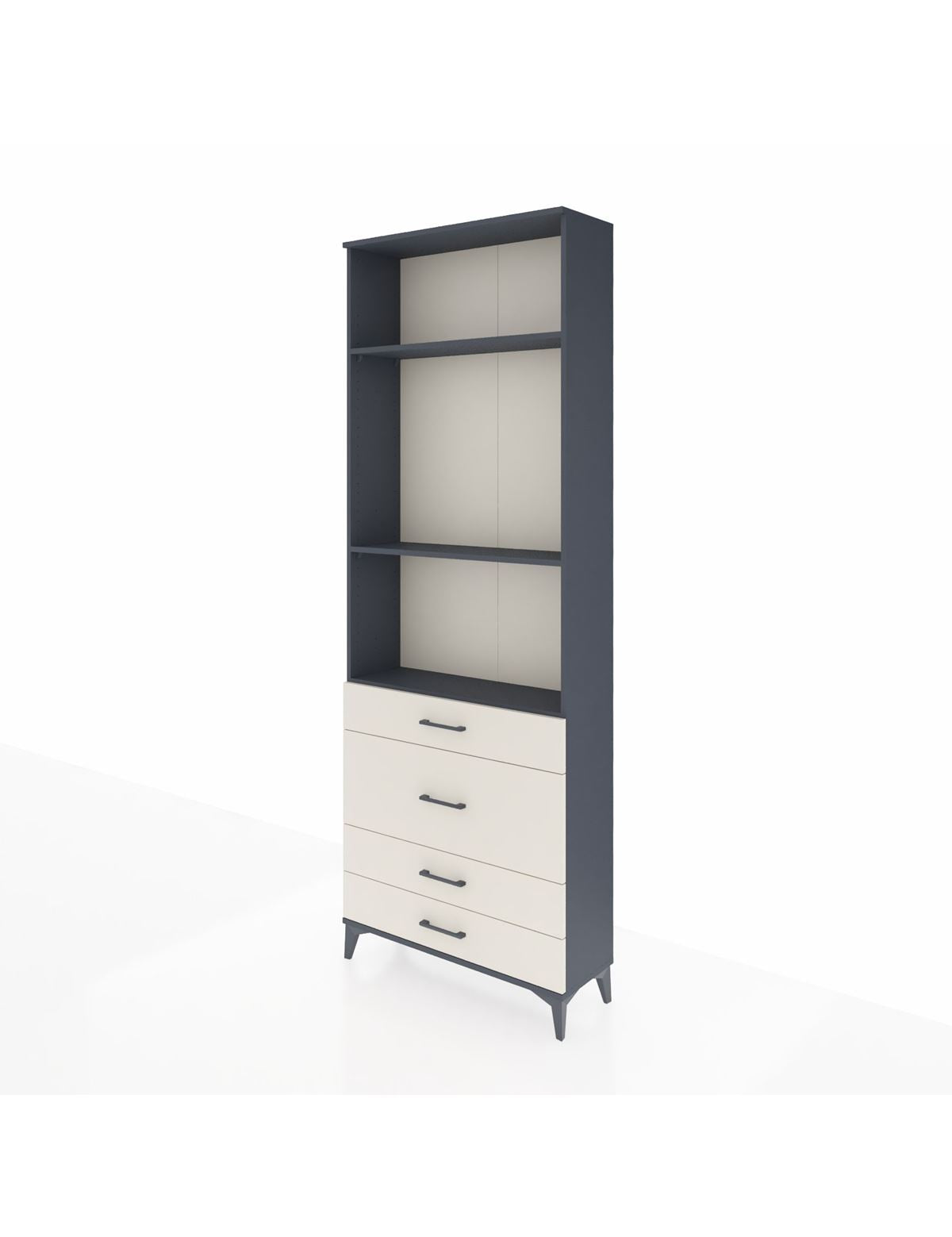 Arges Dolap 3 Raflı 4 Çekmeceli 88x30x243 - S33M046V4A