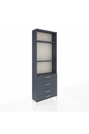 Arges Dolap 3 Raflı 4 Çekmeceli 88x30x243 - S33M046V5A
