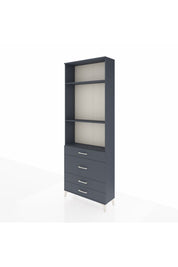 Arges Dolap 3 Raflı 4 Çekmeceli 88x30x243 - S33M046V5A