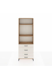 Arges Dolap 3 Raflı 4 Çekmeceli 88x30x243 - S33M046V7A
