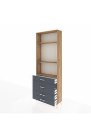 Arges Dolap 3 Raflı 4 Çekmeceli 88x30x243 - S33M046V8A